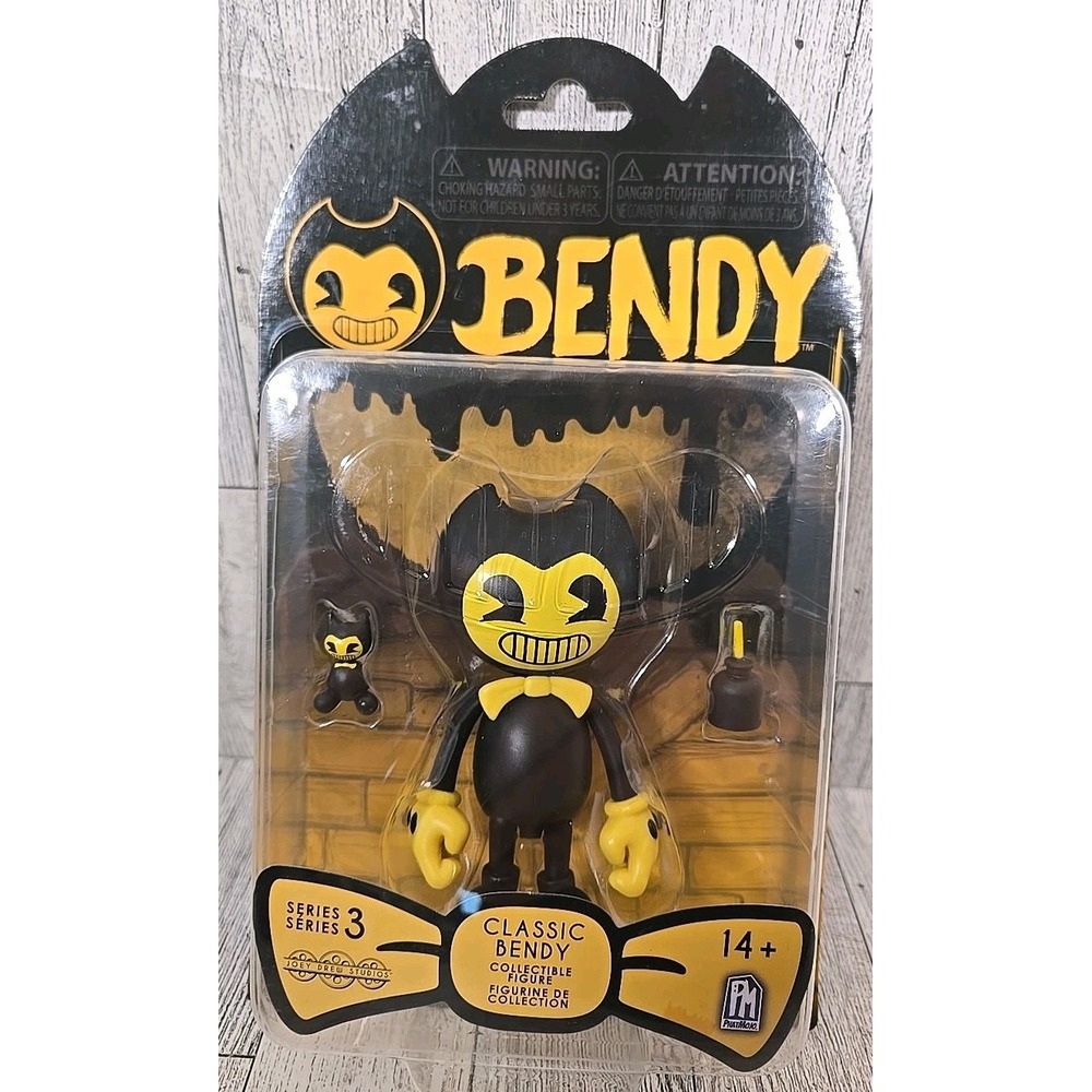 Bendy & The Ink Machine Yellow Face Classic Bendy Series 3 Collectible NEW